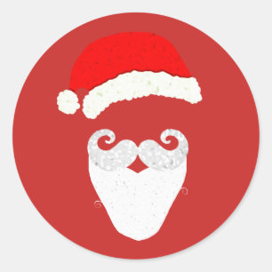 Santa Claus. Ronde Sticker