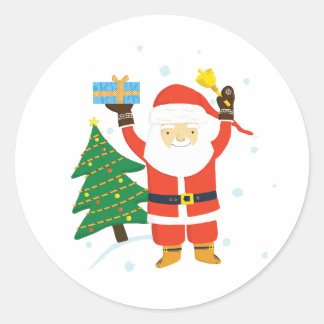 Santa Claus Ronde Sticker