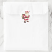 Santa Claus Ronde Sticker (Tas)