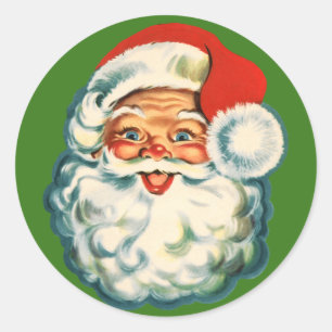 Santa Claus Round Sticker