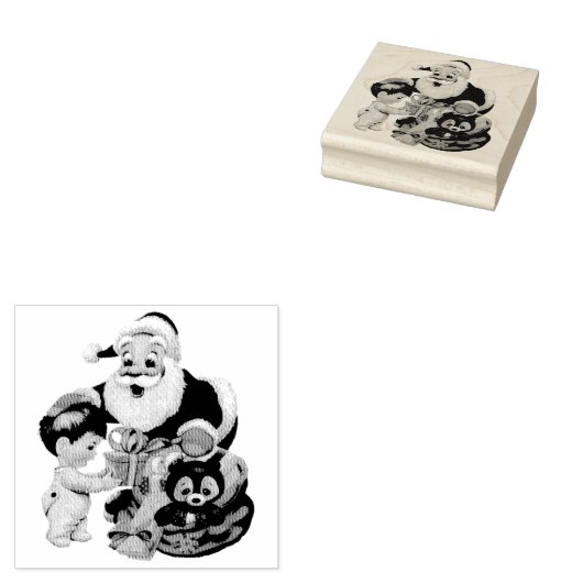 Santa Claus Rubberstempel (Gestempeld)