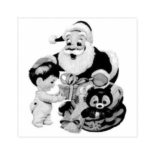 Santa Claus Rubberstempel (Afrduk)