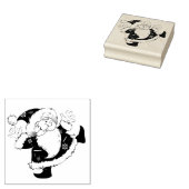 Santa Claus Rubberstempel (Gestempeld)