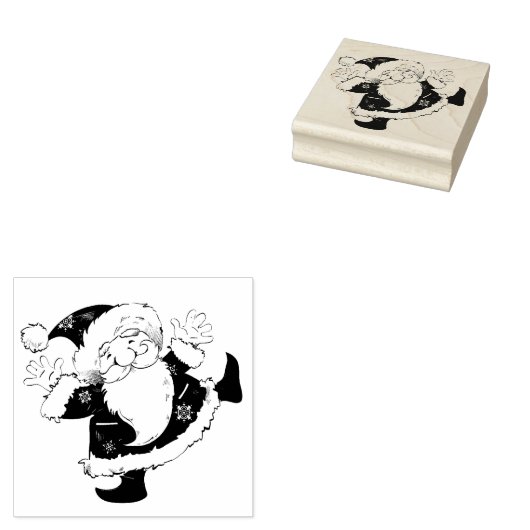 Santa Claus Rubberstempel (Gestempeld)