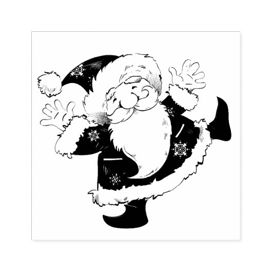Santa Claus Rubberstempel (Afrduk)