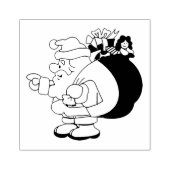 Santa Claus Rubberstempel (Afrduk)