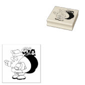 Santa Claus Rubberstempel (Gestempeld)