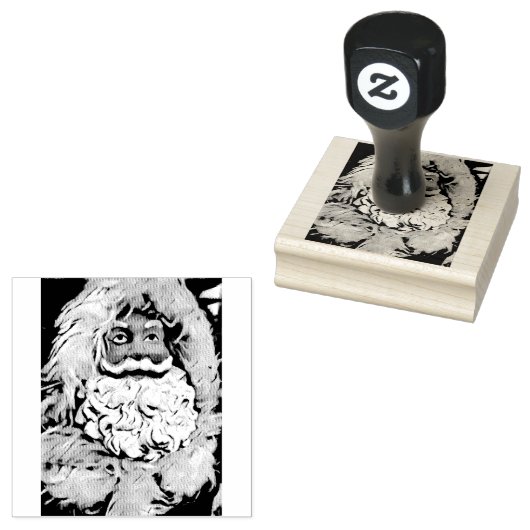 Santa Claus Rubberstempel (Gestempeld)