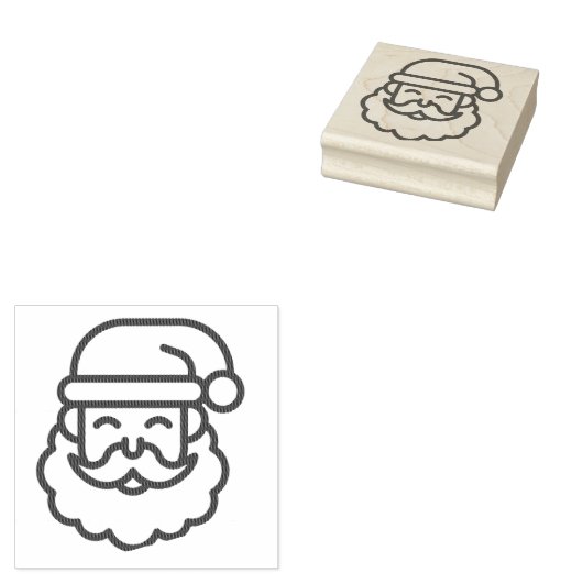 Santa Claus Rubberstempel (Gestempeld)