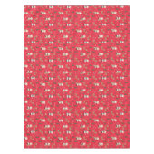 Santa Claus Rudolph en kerstbomen Tafelkleed (Voorkant)