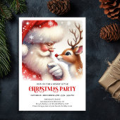 Santa Claus Rudolph Holiday Magic Cozy Winter Part Kaart