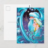 Santa Claus  Russische fantasie nieuw jaar Briefkaart (Voorkant / Achterkant)