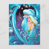 Santa Claus  Russische fantasie nieuw jaar Briefkaart (Voorkant)
