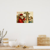 Santa Claus Sack of Toys Holly Phone Poster (Keuken)
