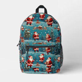 Santa Claus Sak 2 Bedrukte Rugzak