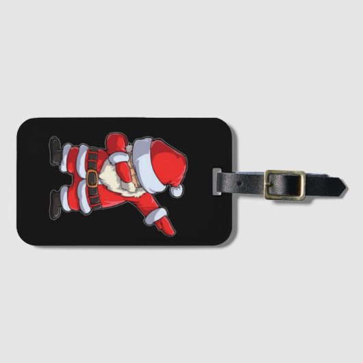 Santa Claus Salute Bagagelabel (Voorkant (horizontaal))