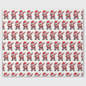 Santa Claus Salute Cadeaupapier (Vlak)