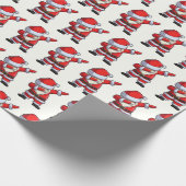 Santa Claus Salute Cadeaupapier (Hoek)