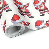 Santa Claus Salute Cadeaupapier (Rol Hoek)