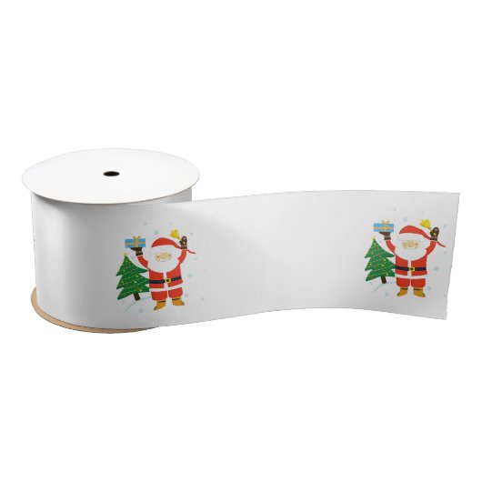 Santa Claus Satijnen Lint (Spoel)