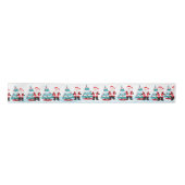 Santa Claus Satin Ribbon Satijnen Lint (Voorkant)