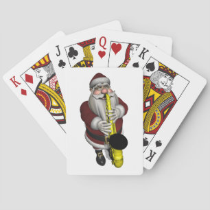 Santa Claus Saxophone Speelkaarten