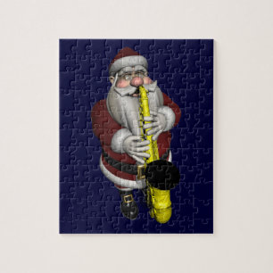 Santa Claus Saxophone-speler Legpuzzel