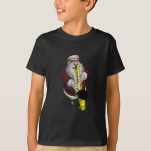 Santa Claus Saxophone-speler T-shirt