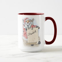 Santa Claus Scroll Naughty Nice List Gepersonalise