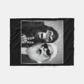 Santa Claus Selfie Bigfoot Christmas Funny Sasquat Fleece Deken (Voorkant (Horizontaal))