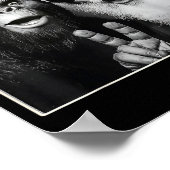 Santa Claus Selfie Bigfoot Christmas Funny Sasquat Poster (Hoek)