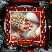 Santa Claus Servetten Rood Goud Groen Kerstthema