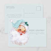 Santa Claus Shabby Chic Vakantie Briefkaart (Voorkant / Achterkant)