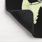 Santa Claus Shark Sleigh Christmas Funny Muismat (Hoek)