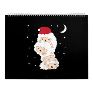 Santa Claus Sheep Christmas Lamb Farm Animals Gift Kalender