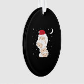 Santa Claus Sheep Christmas Lamb Farm Animals Gift Ornament (voorkant)