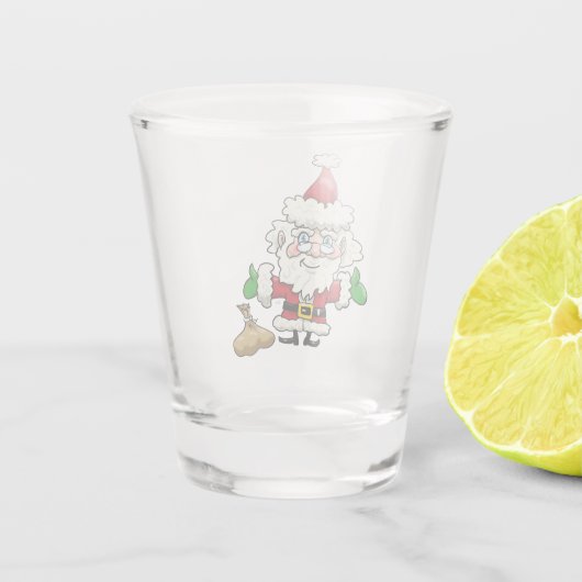 Santa Claus Shot Glas (Achterkant)