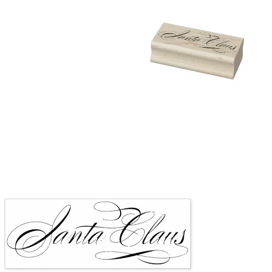 Santa Claus Signature kerstII Rubberstempel (Gestempeld)