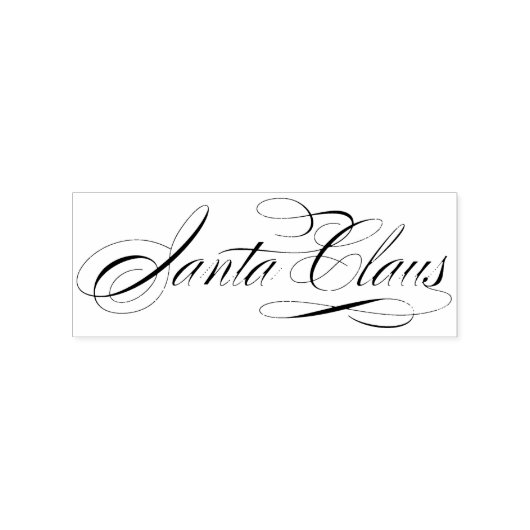 Santa Claus Signature kerstII Rubberstempel (Afrduk)