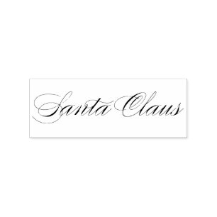 Santa Claus Signature Kerstmis V Rubberstempel