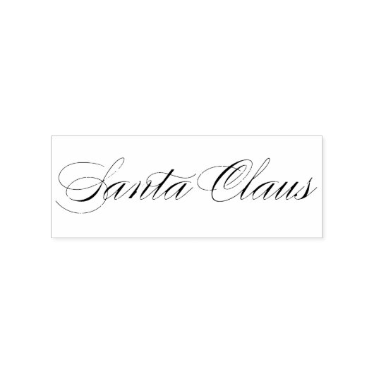 Santa Claus Signature Kerstmis V Rubberstempel (Afrduk)