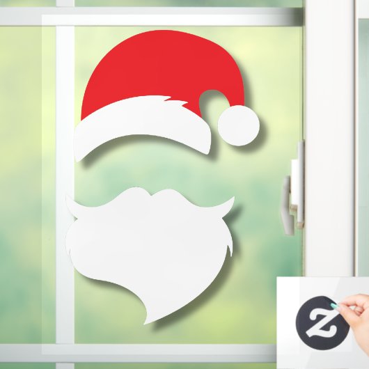 Santa Claus Silhouette Raamsticker (Huis)
