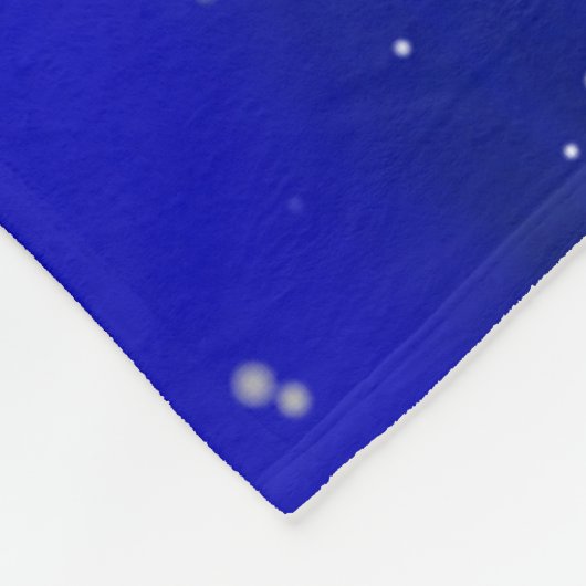 Santa Claus Silhouette - Santa's Sleigh Ride Fleece Deken (Hoek)