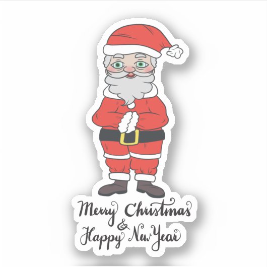Santa Claus single sticker (Voorkant)