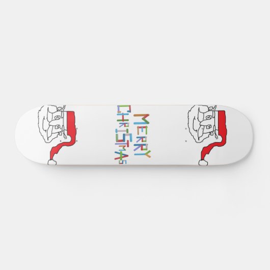Santa Claus Skateboard (Horizontaal)