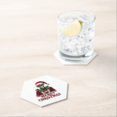 Santa Claus Skeleton Outfit Skull Funny Christmas  Kartonnen Onderzetters (Insitu)