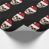 Santa Claus Skull - Kerstmis is dood Cadeaupapier (Hoek)