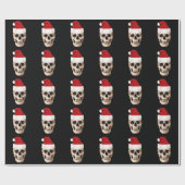 Santa Claus Skull - Kerstmis is dood Cadeaupapier (Vlak)