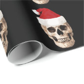 Santa Claus Skull - Kerstmis is dood Cadeaupapier (Rol Hoek)