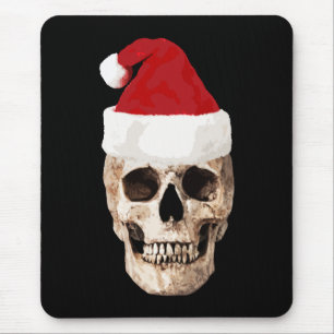 Santa Claus Skull - Kerstmis is dood Muismat